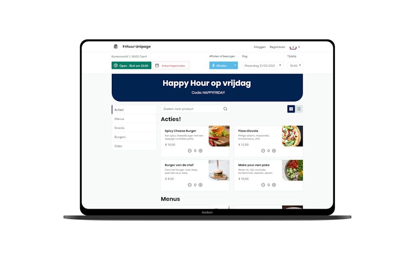 De goedkoopste en snelste webshop-oplossing voor elk type horecazaak